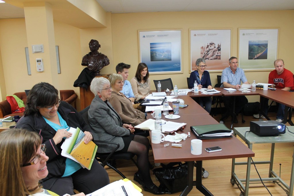 Synergy Louisbourg Development Association members during a meeting.